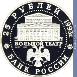 Full 25 rubley 1993 goda russkiy balet