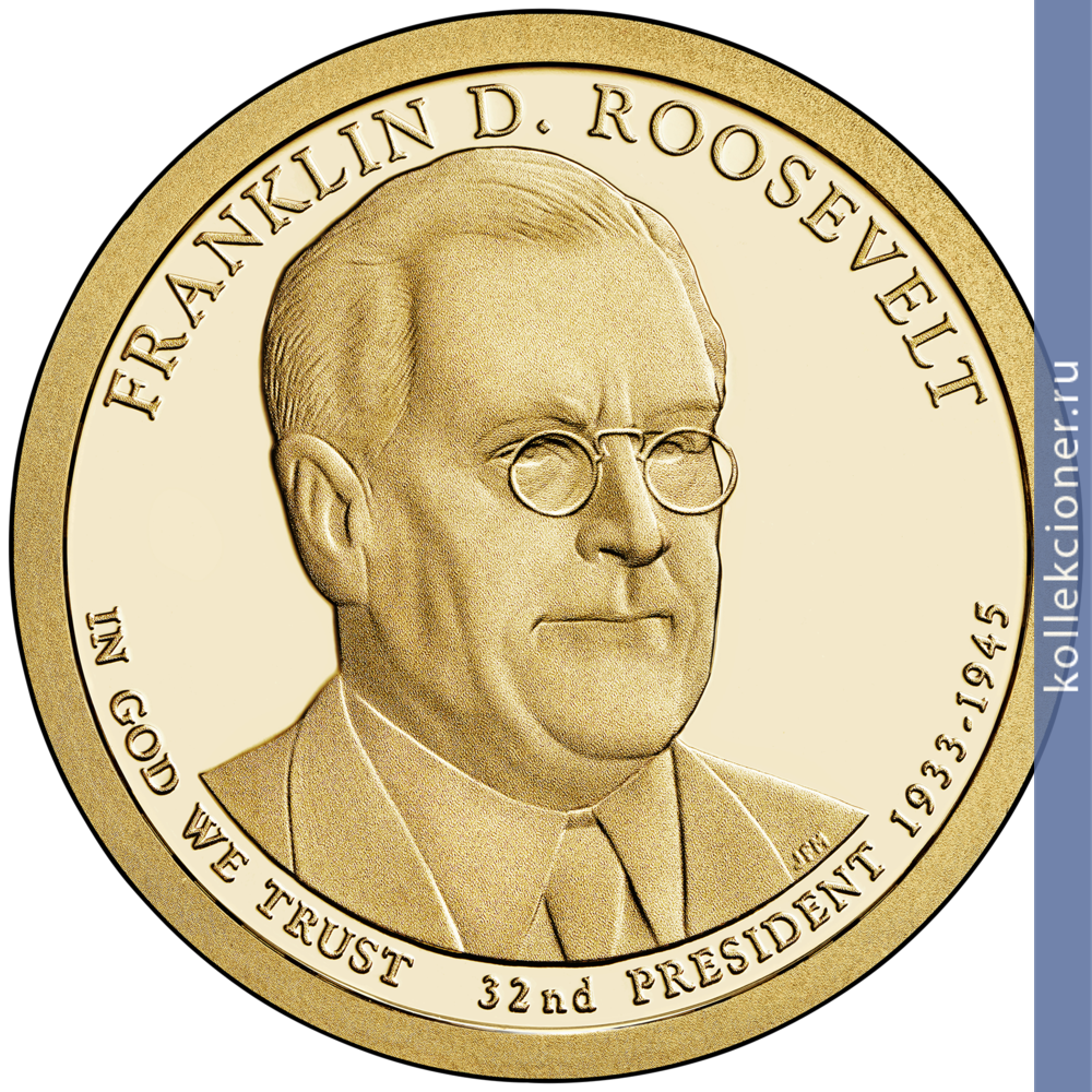 Full 1 dollar 2014 goda franklin ruzvelt