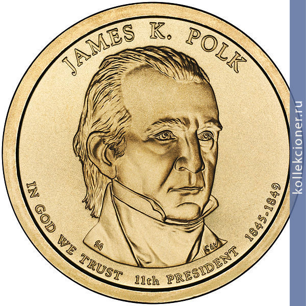 Full 1 dollar 2009 goda dzheyms polk