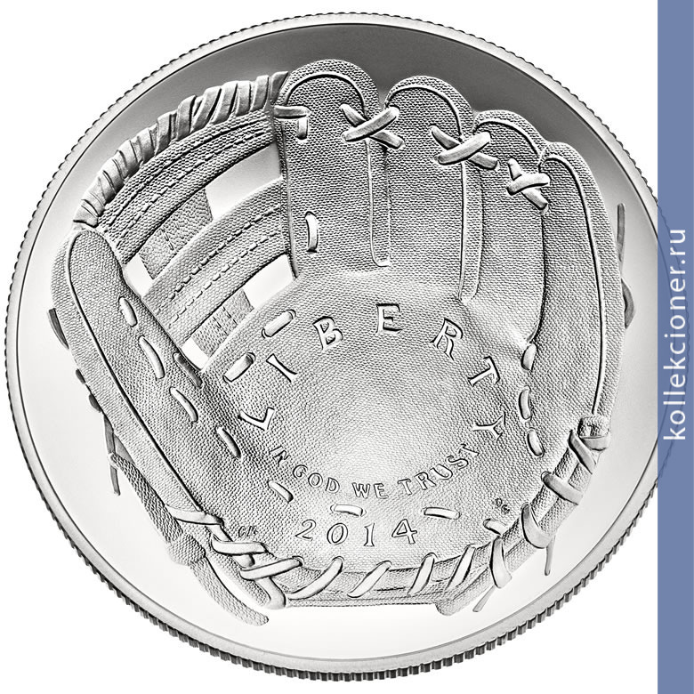 Full 1 dollar 2014 goda natsionalnyy zal slavy beysbola