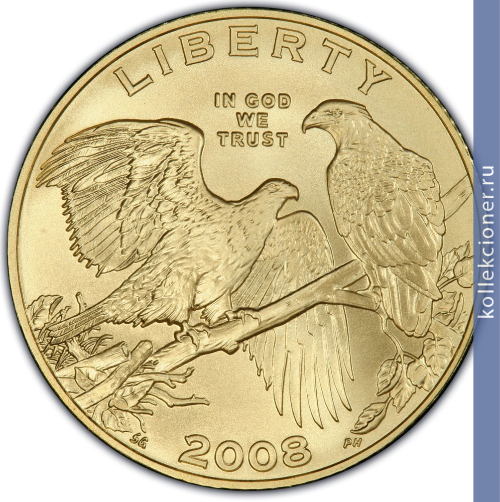 Full 5 dollarov 2008 goda belogolovyy orlan