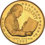Thumb 5 dollarov 1993 goda bill o pravah dzheyms medison