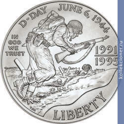 Full 1 dollar 1993 goda 50 let pobedy vo vtoroy mirovoy voyne