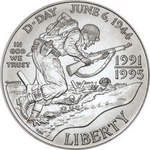 Thumb 1 dollar 1993 goda 50 let pobedy vo vtoroy mirovoy voyne