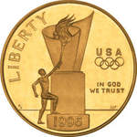 Thumb 5 dollarov 1996 goda xxvi olimpiada olimpiyskiy ogon