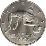 Thumb 1 dollar 1996 goda xxvi olimpiada pryzhki v vysotu