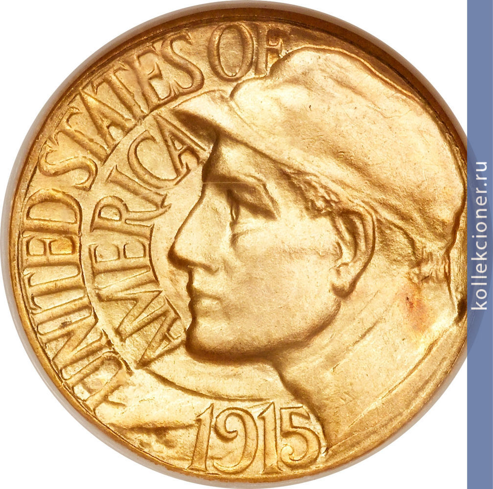 Full 1 dollar 1915 goda mezhdunarodnaya panamo tihookeanskaya vystavka