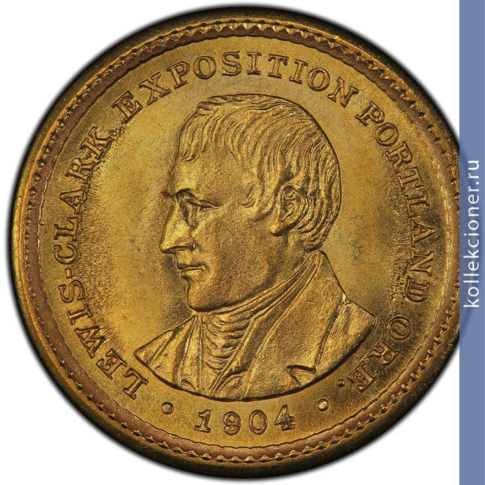 Full 1 dollar 1904 goda vystavka k stoletiyu ekspeditsii lyuisa i klarka