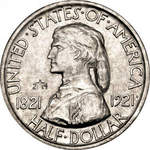 Thumb 50 tsentov 1921 goda 100 let shtatu missuri