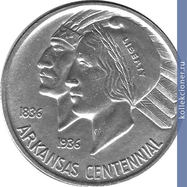 Full 50 tsentov 1937 goda 100 let shtatu arkanzas