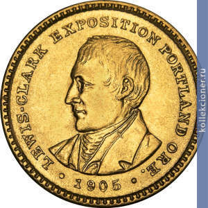 Full 1 dollar 1905 goda vystavka k stoletiyu ekspeditsii lyuisa i klarka