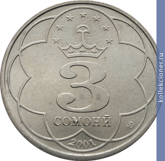 Full 3 somoni 2001 goda