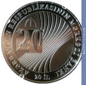 Full 5 manatov 2012 goda 20 letie natsionalnogo banka azerbaydzhanskoy respubliki