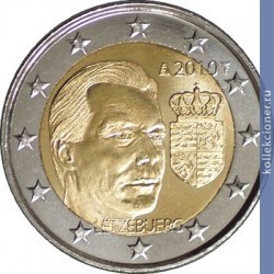 Full 2 evro 2010 goda gerb velikogo gertsoga lyuksemburga