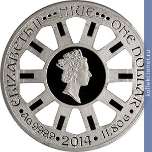 Full 1 dollar 2014 goda koleso fortuny