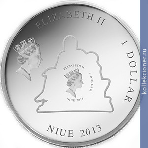 Full 1 dollar 2013 goda la pieta mikelandzhelo buonarotti
