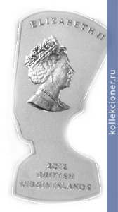 Full 10 dollarov 2012 goda byust nefertiti