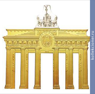 Full 25 dollarov nauru 2010 goda 20 let ob edineniya germanii brandenburgskie vorota