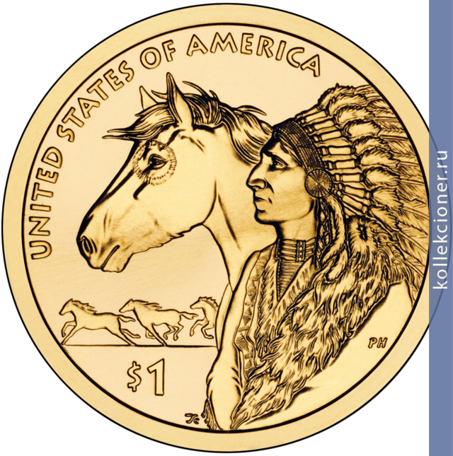Full 1 dollar 2012 goda dollar sakagavei