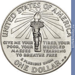 Full 1 dollar 1986 goda 100 let statue svobody