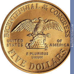 Full 5 dollarov 1989 goda 200 letie kongressa