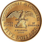 Thumb 5 dollarov 1989 goda 200 letie kongressa