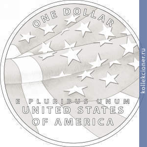 Full 1 dollar 2012 goda flag ssha