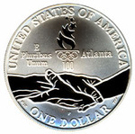 Thumb 1 dollar 1995 goda xxvi olimpiada gimnastika