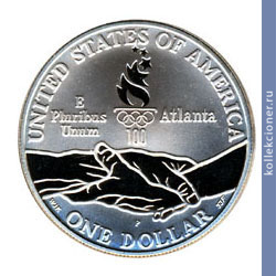 Full 1 dollar 1995 goda xxvi olimpiada paralimpiada