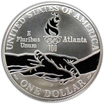 Thumb 1 dollar 1995 goda xxvi olimpiada velosport
