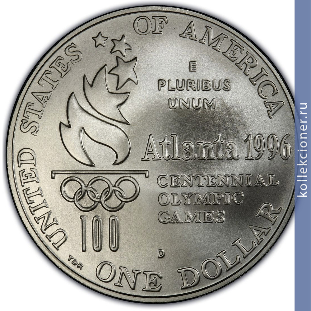 Full 1 dollar 1996 goda xxvi olimpiada greblya