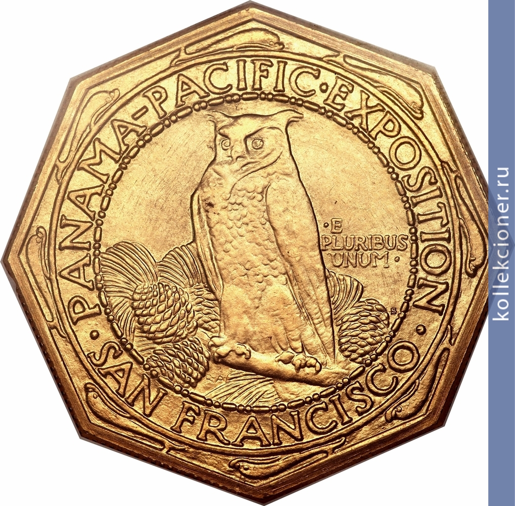 Full 50 dollarov 1915 goda mezhdunarodnaya panamo tihookeanskaya vystavka