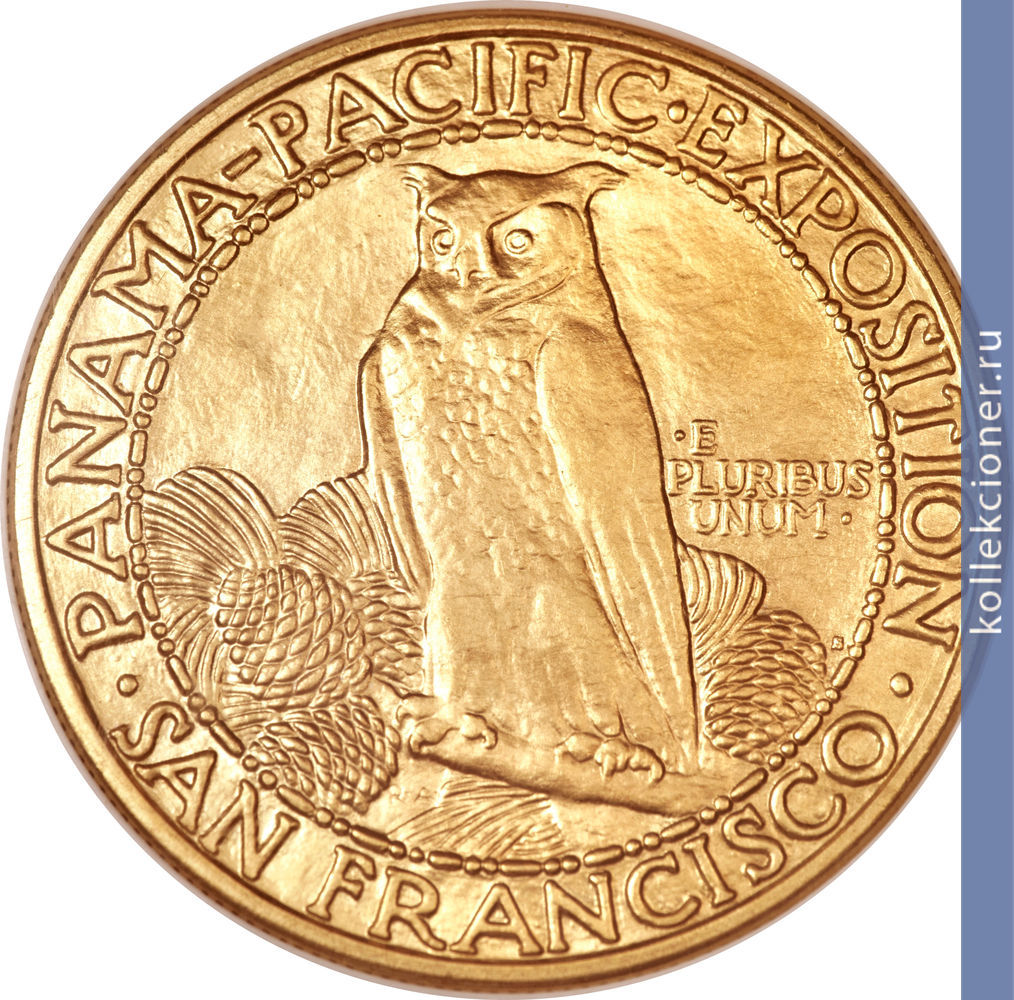 Full 50 dollarov 1915 goda mezhdunarodnaya panamo tihookeanskaya vystavka 37