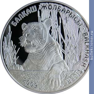 Full 500 tenge 2009 goda balhashskiy tigr