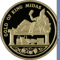 Full 100 tenge 2004 goda tsar midas