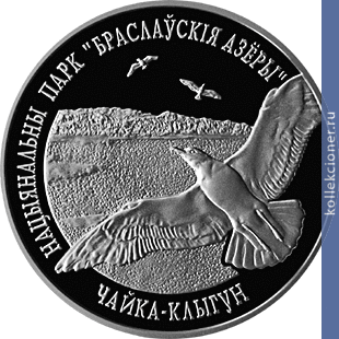 Full 1 rubl 2003 goda natsionalnyy park braslavskie ozera chayka serebristaya