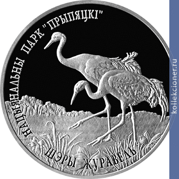 Full 20 rubley 2004 goda natsionalnyy park pripyatskiy seryy zhuravl