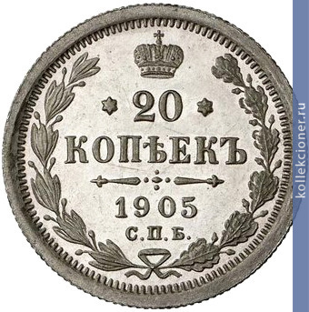 Full 20 kopeek 1905 goda spb ar