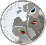 Thumb 50 litov 2014 goda 25 let baltiyskomu puti