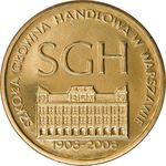 Thumb 2 zlotyh 2006 goda 100 letie varshavskoy shkoly ekonomiki