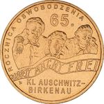 Thumb 2 zlotyh 2009 goda 65 ya godovschina osvobozhdeniya aushvits birkenau osventsim