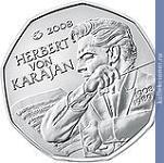 Full 5 evro 2008 goda 100 let so dnya rozhdeniya gerberta fon karayana