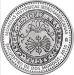 Thumb 10 evro 2010 goda drevnie monety ibero ameriki