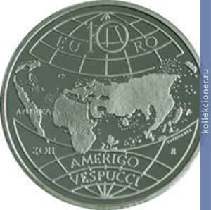 Full 10 evro 2011 goda amerigo vespuchchi