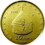 Thumb 20 evro 2009 goda sokrovischa san marino svyatye pokroviteli san marino