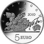 Thumb 5 evro 2010 goda 400 let so dnya smerti mikelandzhelo de karavadzho