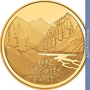 Full 50 shveytsarskih frankov 2014 goda 100 let shveytsarskomu natsionalnomu parku