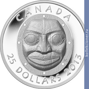 Full 25 dollarov 2013 goda maska babushka luna