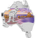 Thumb 1 dollar 2013 goda avstraliyskaya karta kenguru
