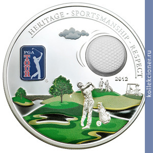 Full 5 dollarov 2012 goda tur pga myach dlya golfa